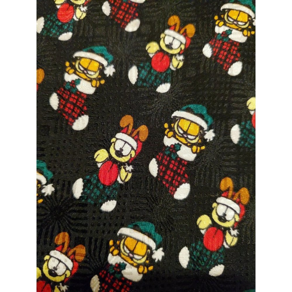 GARFIELD THE CAT & ODIE ~ CHRISTMAS STOCKINGS XMAS TIE ~ 61" ~ LONG TALL XL
